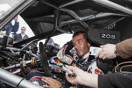 Sebastien Loeb on arrival at the Pikes Peak International Hill Climb Race in Colorado, USA on June 30th, 2013.