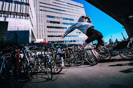 Luigi em Zurique, onde rolou a Final Mundial do Red Bull BC One 2018