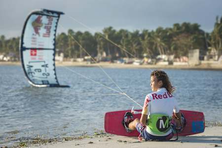 Christian Tio during a training session in Boracay, Philippines on January 22, 2016.