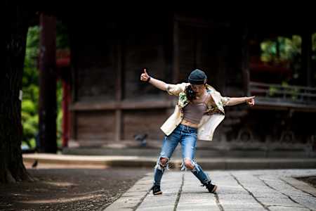 Bgirl Ami bailando en Red Bull Dance Tour