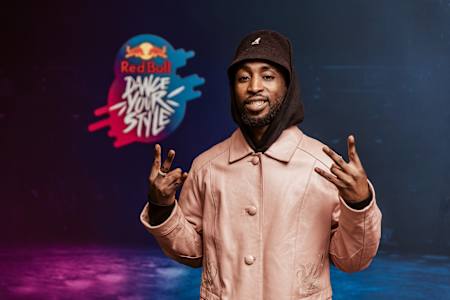 Joffrey Anane poses for a portrait during the Red Bull Dance Your Style World Final at la Grande Halle de La Villette in Paris, France on October 9, 2019.