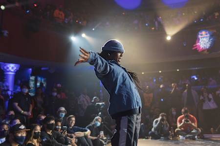 Angyil competes at Red Bull Dance Your Style National Finals in Washington, D.C., USA on October 23, 2021