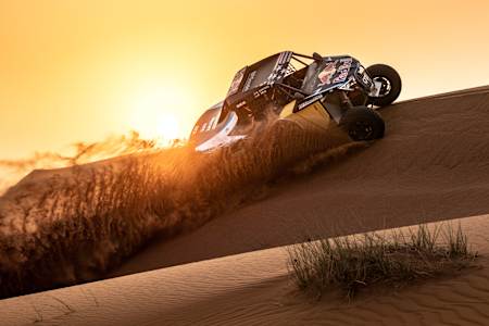Seth Quintero perform during testing in Dubai, UAE on November 4, 2021.
