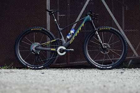 Lars Forsters Scott Spark RC World Cup AXS, wie es in Leogang 2021 zum Einsatz kam.