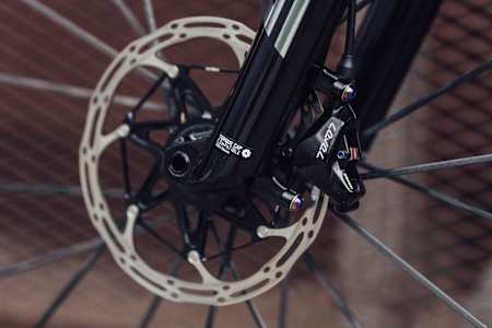 Die Bremsschreibe auf Lars Forsters Scott Spark 2021 im Detail.