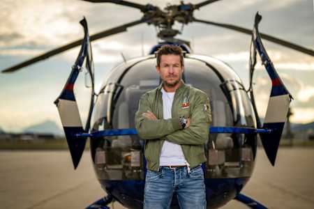 Felix Baumgartner of Austria seen in Salzburg, Austria on August 22, 2022. 