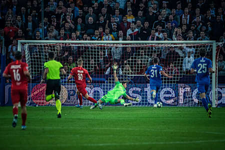 UEFA Champions League match against KRC Genk at Red Bull Arena in Salzburg