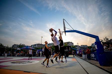 Participants seen during Red Bull Half Court Qualifiers in Athens, Greece on May 1, 2022.