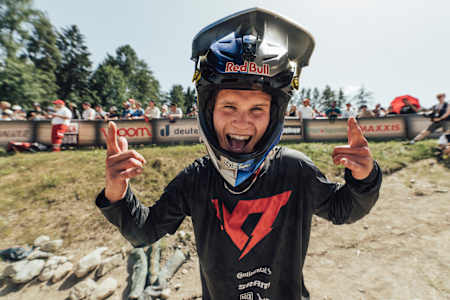 Erik Fedko posa para un retrato en Crankworx en Innsbruck, Austria, el 18 de junio de 2022. 