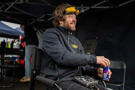 Ralph Hogenbirk is ready for operating the drone from a virtual space