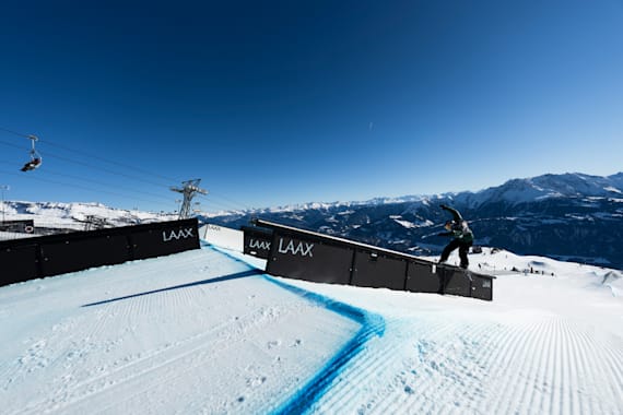 Ο Jake Canter κατά τη διάρκεια του Laax Open στο Laax της Ελβετίας, στις 15 Ιανουαρίου 2022.