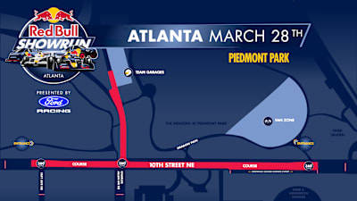 Red Bull Showrun Atlanta Site Map