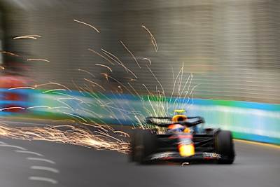 Sergio Pérez dari Oracle Red Bull Racing di Grand Prix Arab Saudi di Grand Prix Australia pada 10 April 2022.