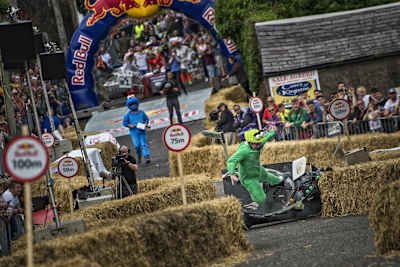 A competitor at Cork's 2016 Red Bull Soapbox Race