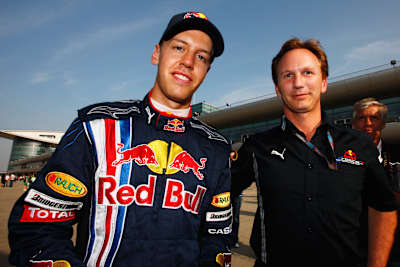 Sebastian Vettel y Christian Horner, Gran Premio de China 2009 
