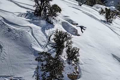Garrett Warnick during Natural Selection Snow Super Sessions Powder Mountain - Competition on February 21, 2026 at Powder Mountain in Eden, Utah. 