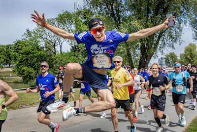 Andreas Wellinger seen during the Wings for Life World Run in Munich, Germany on May 10, 2026.