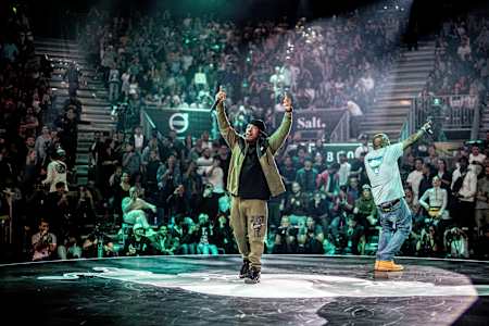 Billy Danze and Lil' Fame of M.O.P at the Red Bull BC One World Final 2018 in Zurich, Switzerland.