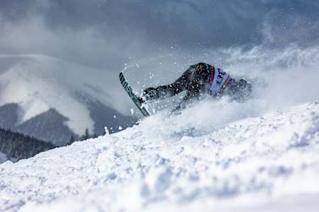 Samo Jaroš počas Red Bull Zjazdu na doraz, Donovaly. Január 2022.