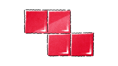 A Red Bull Tetris® Z-Tetrimino