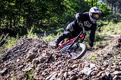 Imagine coming off on this trail without a helmet? Don't do it