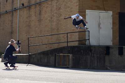 Ryan Sheckler skates in Durham, North Carolina, USA, on April 21, 2021. 