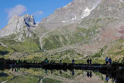 Participants during Ultra Trail du Mont Blanc