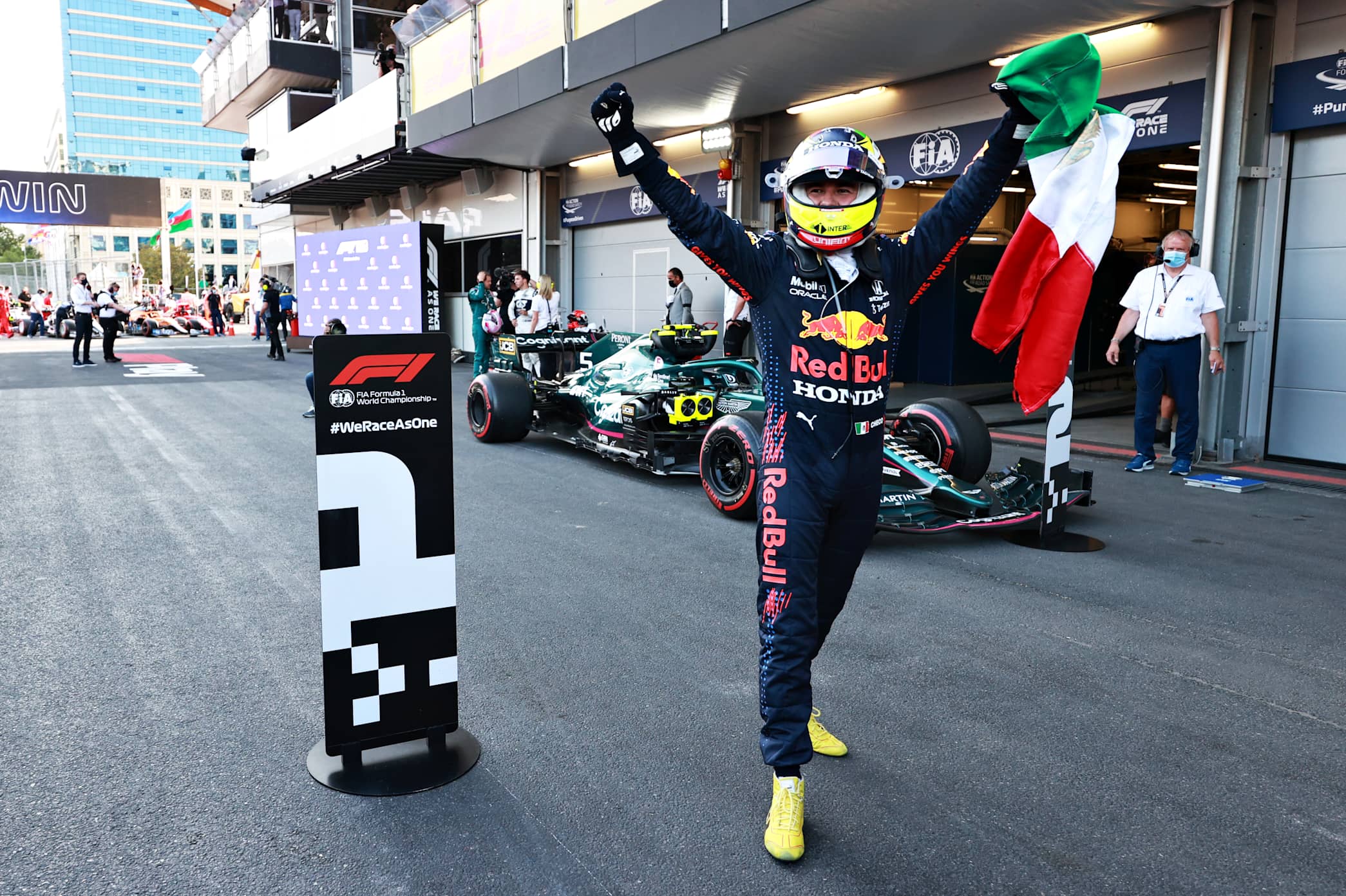 Checo Pérez ganador del Gran Premio de Azerbaiyán 2021