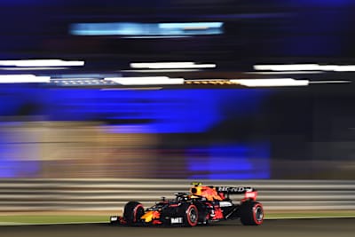 Sergio Pérez of Red Bull Racing Honda at the Qatar Grand Prix on November 21, 2021.