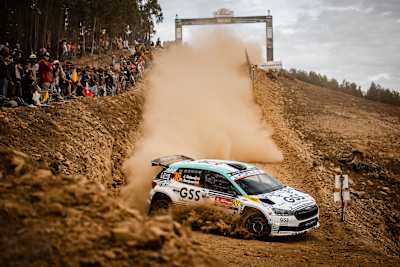 Jan Solans once again was pitted in a fight to retain his WRC2 lead
