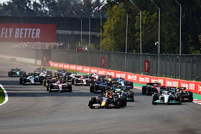 Max Verstappen of Oracle Red Bull Racing at the Mexican Grand Prix on October 30, 2022.