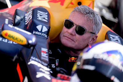 David Coulthard seen during the filming of Racing Around Kyalami in Johannesburg, South Africa, on October 4, 2024. 