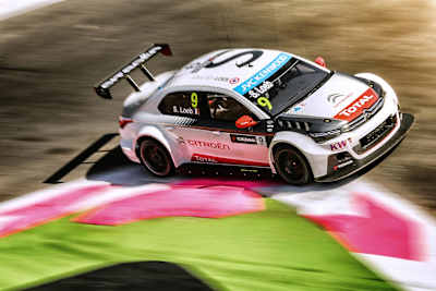 Loeb shows off his legendary driving form once again.