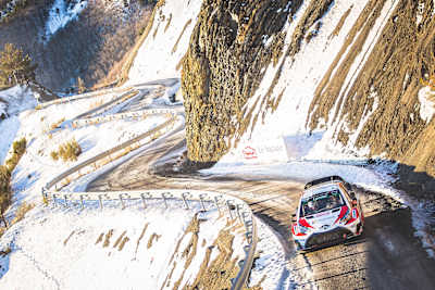 Jari-Matti Latvala competes during the FIA World Rally Championship 2017 in Monte Carlo, Monaco on January 22, 2017.