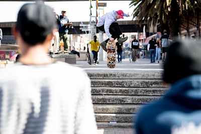 Participant performs an Airwalk during Red Bull Dala The City in Johannesburg, South Africa on July 29, 2018.
