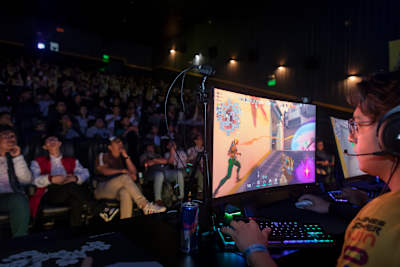 A participant performs at the Red Bull Campus Clutch Peru Final in Lima, Peru on October 7, 2023. 