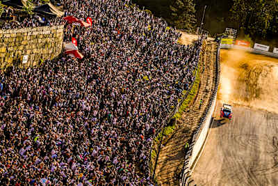 The famous Lousada stage packed with fans at Vodafone Rally de Portugal