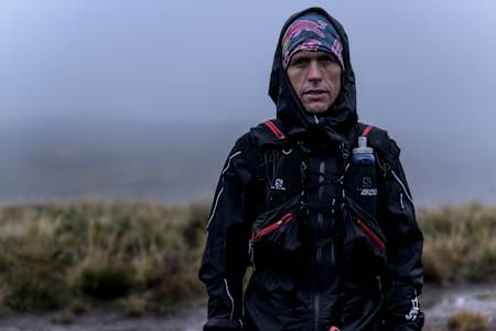 Ryan Sandes poses for a portrait during the Navigate Lesotho Project in Lesotho, South Africa on April 11, 2022. 