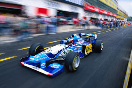 Michael Schumacher in the dominant Benetton B195