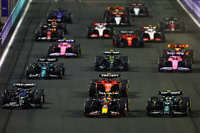 Sergio Pérez of Oracle Red Bull Racing at the Saudi Arabian Grand Prix on March 19, 2023.