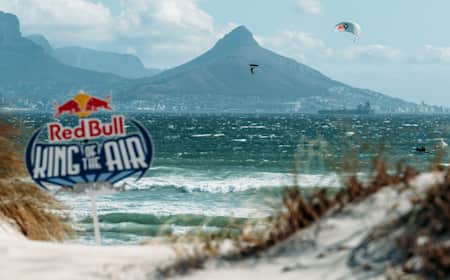 Reno Romeu in actie tijdens de Red Bull King of the Air in Kaapstad, Zuid-Afrika op 6 februari, 2020.