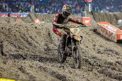 Chase Sexton at AMA Supercross Series Round 2 in San Francisco, CA 