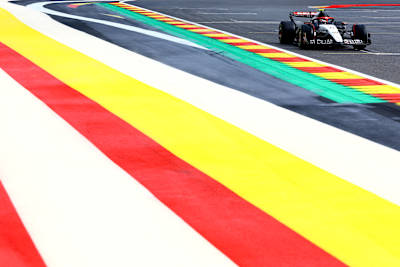 Yuki Tsunoda of Scuderia AlphaTauri at the Belgian Grand Prix on July 30, 2023.