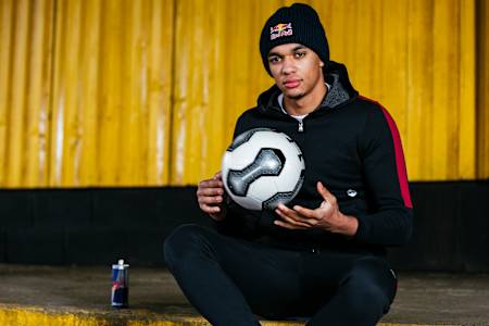 Red Bull Trent Alexander-Arnold training drills at Liverpool