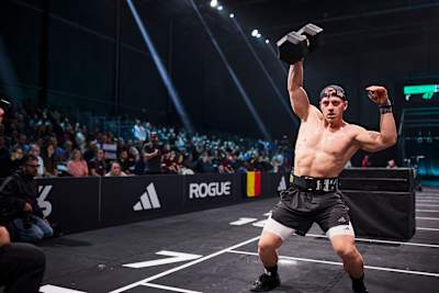 Jonne Koski competing during the World Fitness Project Finals 2025 in Copenagen, Denmark.