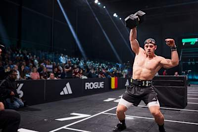 Jonne Koski competing during the World Fitness Project Finals 2025 in Copenagen, Denmark.