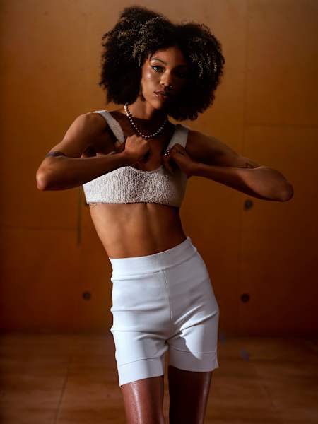 Cunningham recently signed with a modeling agency and has an affinity for high fashion and photography.