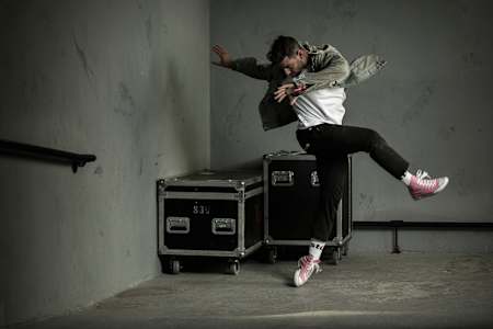 Kid David posa para un retrato en la final del Red Bull Dance Your Style USA.