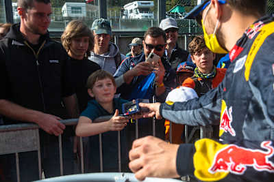 Fans are back in World RX, and getting close to heroes like Kevin Hansen.
