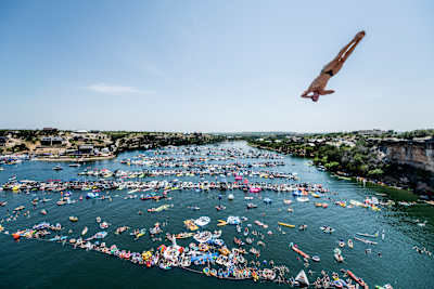 Michal Navratil - Red Bull Cliff Diving World Series in Possum Kingdom Lake